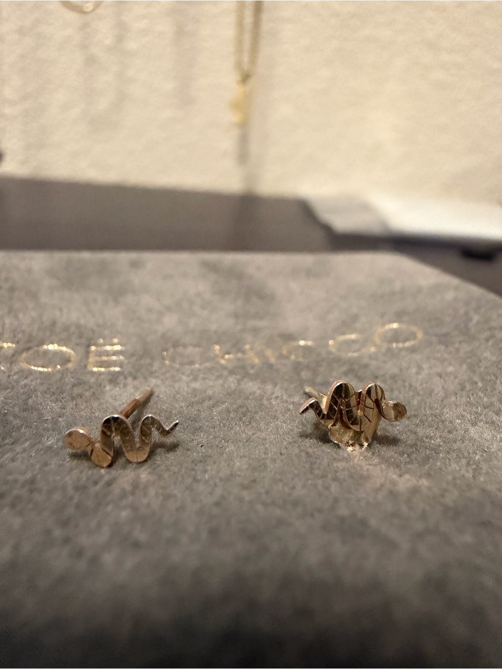 Zoe Chicco 14k Gold Itty Bitty Snake Stud Earrings